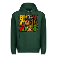 Sports Green black girl magic Premium Hoodie - HRA Design Shop