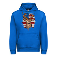 Cobalt deer american flag Urban Hoodie - JahusDesignShop