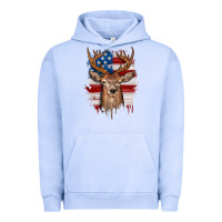 Pigment Grape Ice deer american flag Urban Hoodie - JahusDesignShop
