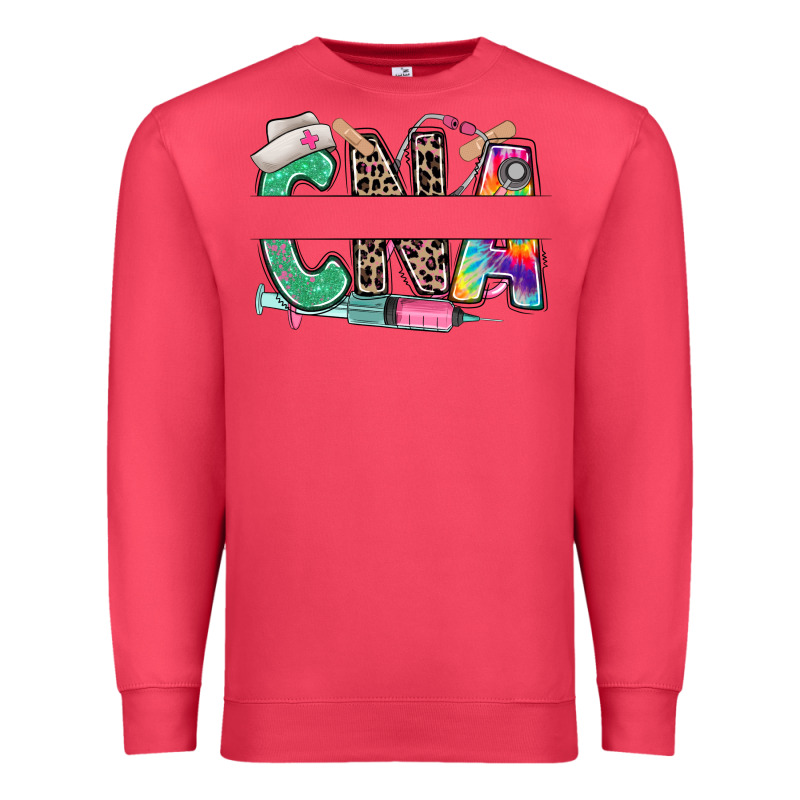 Custom Name Cna Nurse Premium Sweatshirt by RanaPortraitStore | Teevron