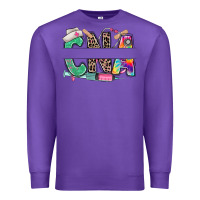 Purple custom name cna nurse Premium Sweatshirt - RanaPortraitStore
