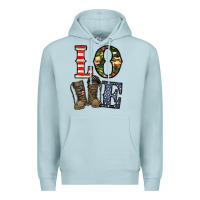 Blue Mist loce army Premium Hoodie - CowhideDigitalArt