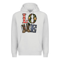 Dove Grey loce army Premium Hoodie - CowhideDigitalArt