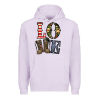 Lilac loce army Premium Hoodie - CowhideDigitalArt