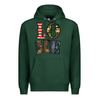 Sports Green loce army Premium Hoodie - CowhideDigitalArt