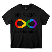 Black no Shame Stimming Heavy Core Tee - CowhideDigitalArt