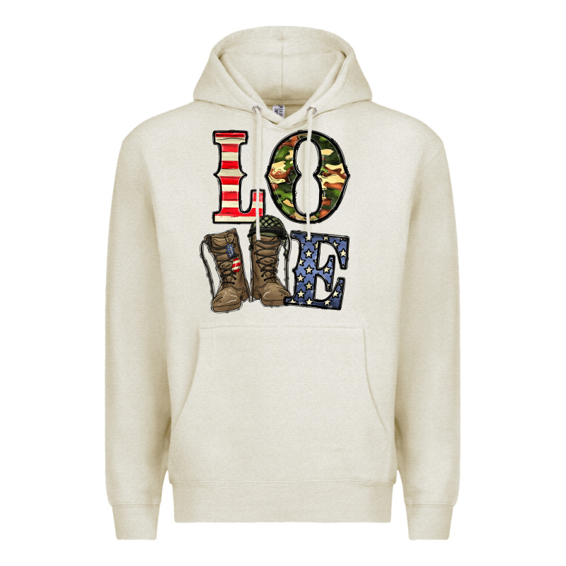 Loce Army Premium Hoodie by CowhideDigitalArt | Teevron