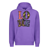 Purple loce army Premium Hoodie - CowhideDigitalArt