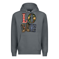 Rock loce army Premium Hoodie - CowhideDigitalArt