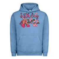Pigment Pebble Blue birthday diva Urban Hoodie - AdoDesignShop