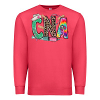 Cardinal cna nurse tie dye leopard Premium Sweatshirt - RanaPortraitStore
