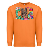 Carrot cna nurse tie dye leopard Premium Sweatshirt - RanaPortraitStore