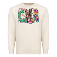 Sandshell cna nurse tie dye leopard Premium Sweatshirt - RanaPortraitStore