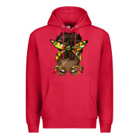 Cardinal afro bun Premium Hoodie - HRA Design Shop