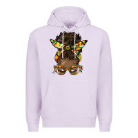 Lilac afro bun Premium Hoodie - HRA Design Shop