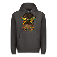 Smoke afro bun Premium Hoodie - HRA Design Shop