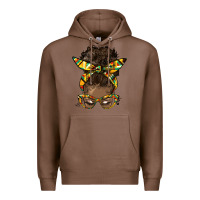 Chestnut afro bun Premium Hoodie - HRA Design Shop