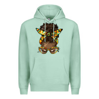 Seafoam afro bun Premium Hoodie - HRA Design Shop