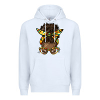 White afro bun Premium Hoodie - HRA Design Shop