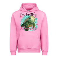 Fuchsia Pink i'm turtley adorable Urban Hoodie - JahusDesignShop