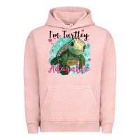 Pigment Salmon i'm turtley adorable Urban Hoodie - JahusDesignShop