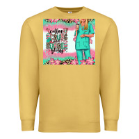 Antique Gold coffee scrubs rubber gloves nurse Premium Sweatshirt - RanaPortraitStore