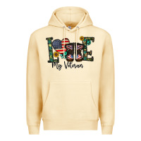 Pina Colada love my veteran Premium Hoodie - CowhideDigitalArt