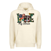 Sandshell love my veteran Premium Hoodie - CowhideDigitalArt
