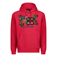 Cardinal love my veteran Premium Hoodie - CowhideDigitalArt