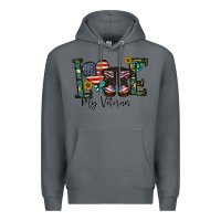 Rock love my veteran Premium Hoodie - CowhideDigitalArt