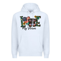 White love my veteran Premium Hoodie - CowhideDigitalArt