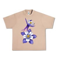 Burro Colorado Rocky Mountain Columbine Flower Urban Heavy Tee - RanaPortraitStore