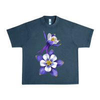 Colorado Rocky Mountain Columbine Flower Urban Heavy Tee | Teevron