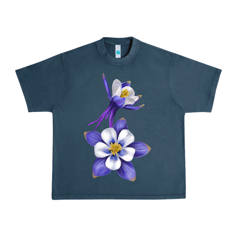 Colorado Rocky Mountain Columbine Flower Urban Heavy Tee by RanaPortraitStore | Teevron