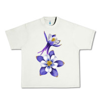 Pistachio Colorado Rocky Mountain Columbine Flower Urban Heavy Tee - RanaPortraitStore