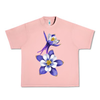 Salmon Colorado Rocky Mountain Columbine Flower Urban Heavy Tee - RanaPortraitStore