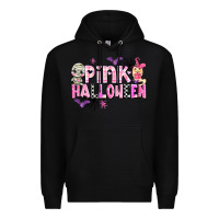 Black pink halloween Premium Hoodie - AdoDesignShop