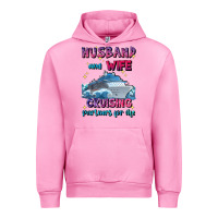 Fuchsia Pink husband and wife cruising partners for life Urban Hoodie - JahusDesignShop