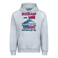 Heather Grey husband and wife cruising partners for life Urban Hoodie - JahusDesignShop