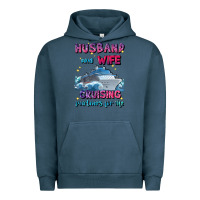 Pigment Midnight Navy husband and wife cruising partners for life Urban Hoodie - JahusDesignShop