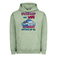Pigment Oil Green husband and wife cruising partners for life Urban Hoodie - JahusDesignShop