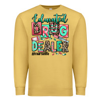 Antique Gold educated drug dealer nurse life Premium Sweatshirt - RanaPortraitStore