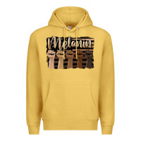 Antique Gold melanin american flag Premium Hoodie - HRA Design Shop