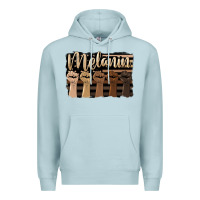 Blue Mist melanin american flag Premium Hoodie - HRA Design Shop