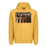 Mustard melanin american flag Premium Hoodie - HRA Design Shop