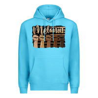 Ocean Blue melanin american flag Premium Hoodie - HRA Design Shop