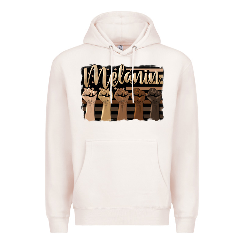 Melanin American Flag Premium Hoodie by HRA Design Shop | Teevron