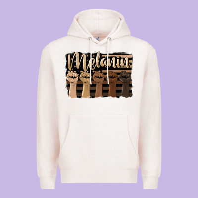 Melanin American Flag Premium Hoodie Designed By Hra Design Shop