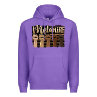 Purple melanin american flag Premium Hoodie - HRA Design Shop