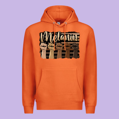 Melanin American Flag Premium Hoodie Designed By Hra Design Shop